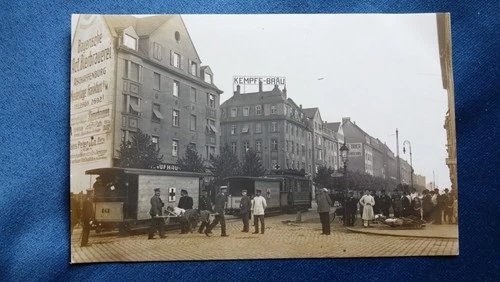 Gaslight Postcard Beer Brewery Kempf Bräu Aschaffenburg Frankfurt am Main Hesse