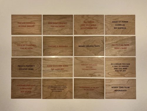 JENNY HOLZER Truisms Postcard 3rd (Third) Ed. 2018 / 2021 - COMPLETE set of 16!