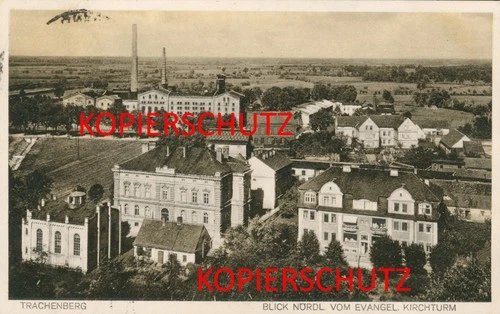 1x Postcard, Trachenberg, Żmigród, Trebnitz, Wroclaw, View Nördl. from church to