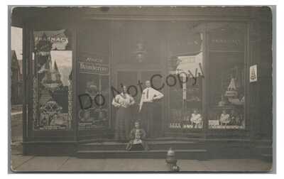 RPPC Store ALTOONA PA Blair County MOXIE Advertising Signs Real Photo Postcard