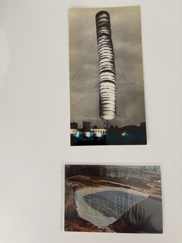 Christo & Jeanne-Claude signed XXL art card 5,600 CUBICMETER PACKAGE, And Oceanf