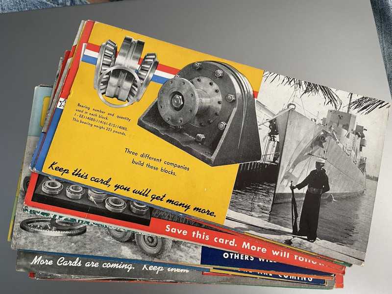 Vintage 1944 TIMKEN Roller Bearing Postcards 36pcs (for colligo_gnaritas)