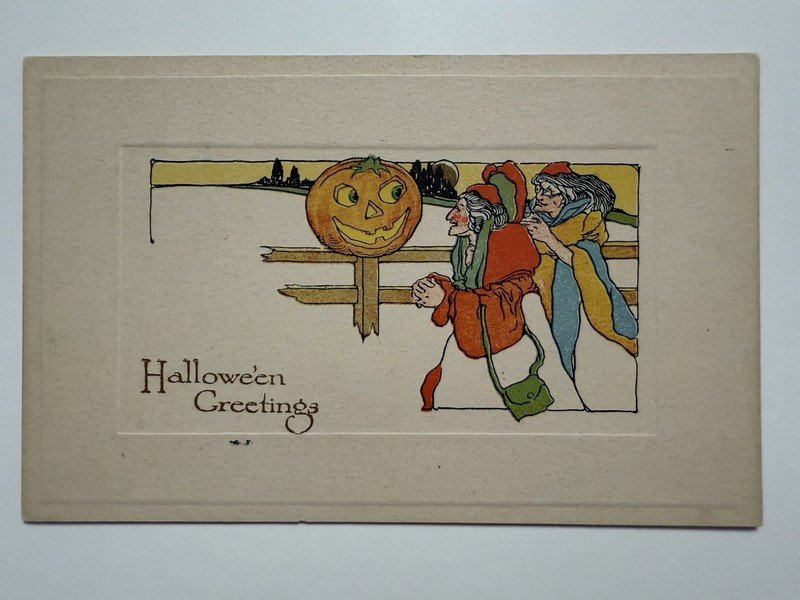 SCARCE-HTF HALLOWEEN Postcard