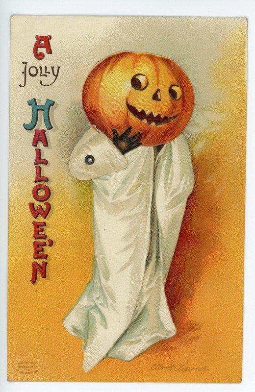 Mechanical Postcard Ellen Clapsaddle A Jolly Halloween Series 1236