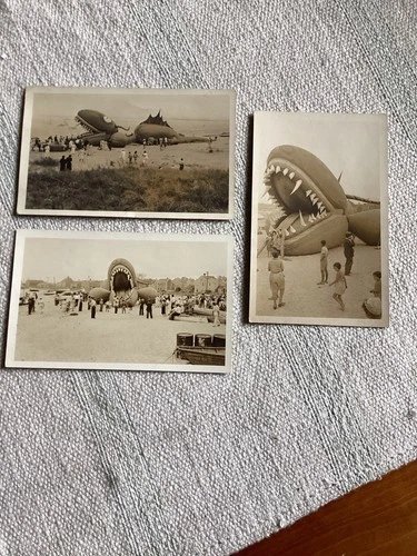 Nantucket 3 Tony Sarg “Sea Serpent” Monster Marshall Gardiner RPPC PC Postcard