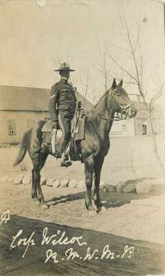 Canada Royal Mounted Police Mountie Corp Wilcox RPPC ca 1910 Real Photo Postcard