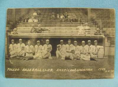 Toledo, Ohio Mud Hens Baseball Club - American Association Photo Postcard Tigers