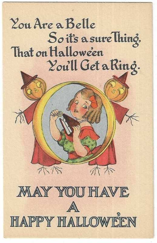 Barton Spooner Halloween Postcard "You are a Belle..."