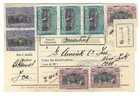 Peru 1923 Parcel Post Card Pisco - NYC 8.5 Soles PD 7 lbs Samples RARE HI VALUES