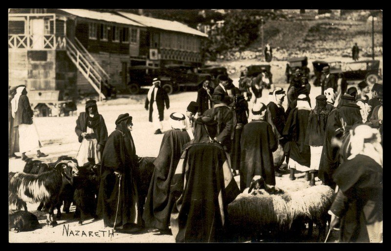 KARIMEH ABBUD NAZARETH PALESTINE ARAB PHOTOGRAPHER rare POSTCARD 1930