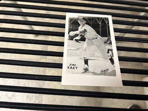 orig. c. 1958 JIM KAAT MISSOULA TIMBERJACKS baseball player POSTCARD..FREE SHIP