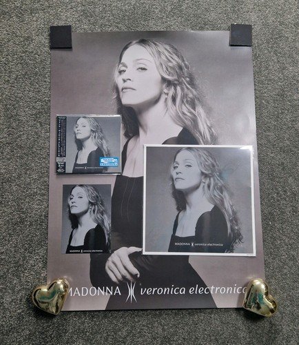 Madonna Veronica Electronica Japan Cd MegaJacket + HMV Postcard + Bonus Poster