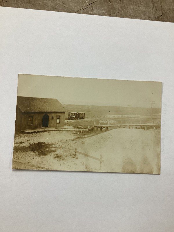 Nantucket The Bug Sconset Rapid Transit Train Railroad Station RPPC PC Postcard