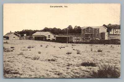 Carysbrook Virginia ~ Antique WE Burgess Postcard Fluvanna County Scottsville