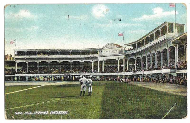 Baseball: Cincinnati, OH; "Palace of the Fans"; Seldom Scene View; Pre-Linen
