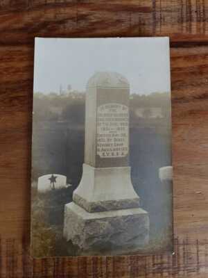 RPPC MONUMENT GRAVE FOR "COLORED" SOLDIERS KILLED IN CIVIL WAR KEARNEY