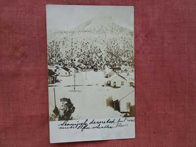 UTAH "ghost town" "MOHRLAND"  "snowy street view"( 1911 )..RPPC  postcard..