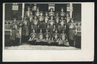 Rare IA Mitchellville LITHO PC 1907 GIRLS INDUSTRIAL SCHOOL BASEBALL CLUB