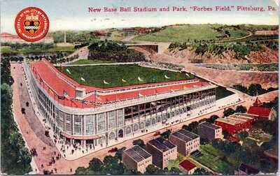 postcard New Base Ball Stadium and Park - Forbes Field, Pittsburgh, Pa. Pirates