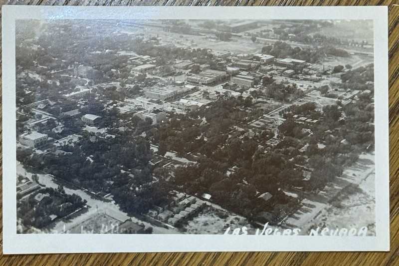 Las Vegas Aerial View c. 1930 RPPC