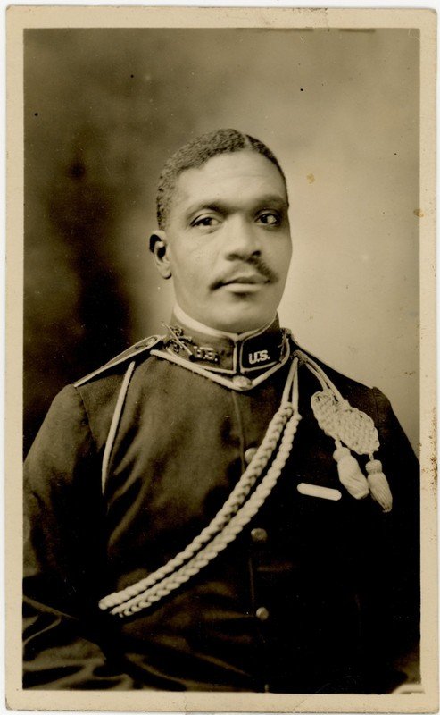 Buffalo Soldier RPPC 25th Infantry Co H “25-H” Collar Insignia Dress Uniform