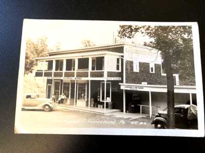 Rare postcard RPPC Montague's Gen. Store Somerfield,  Pa. US 40 ghost town Yough