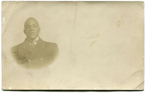 Antique original 1910's JACK JOHNSON Boxing Champion RPCC Photo Postcard
