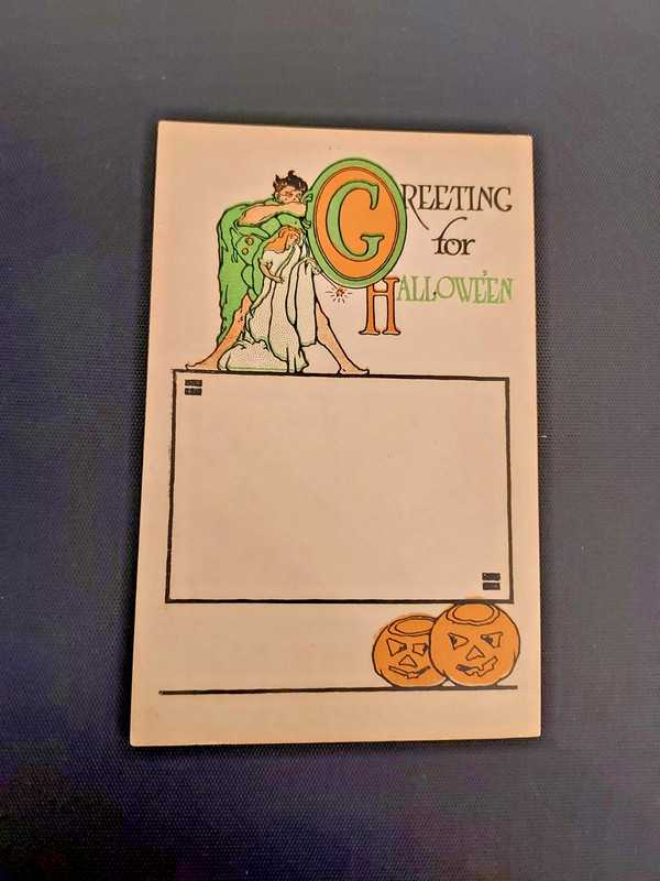Vintage Halloween Series 6931 Fairman, Pink of Perfection Postcard