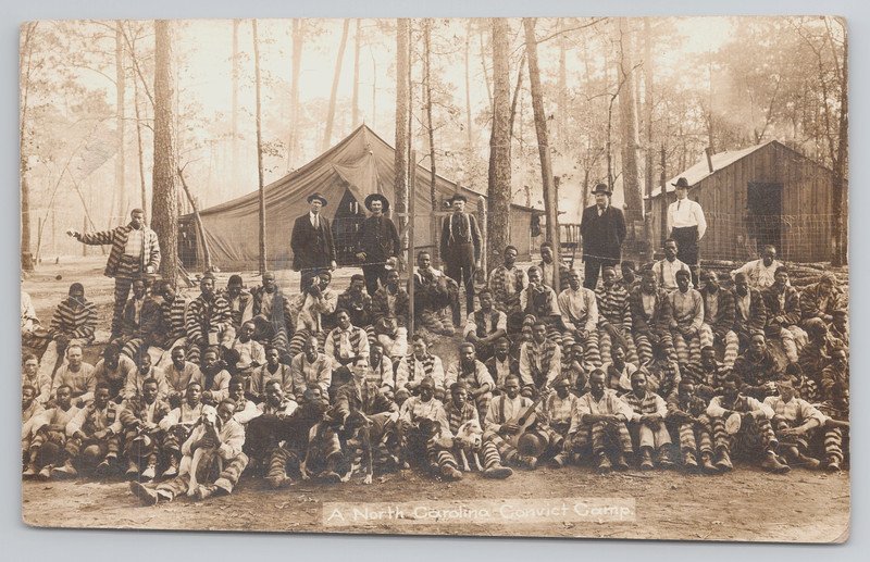 RPPC Laurinburg North Carolina Convict Labor Camp Chain Gang NC Mostly AA Blacks