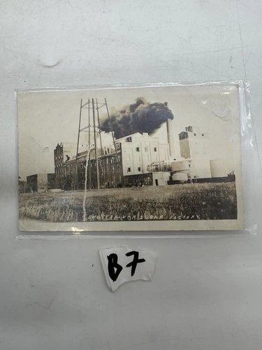 Scottsbluff Sugar Factory Nebraska Postcard Water Tower Real Photo Style