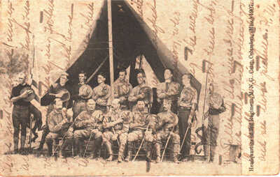 1907 - Headquarters Mississippi National Guard  3rd Regt. Camp,. Columbus, Miss.