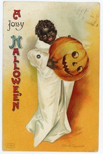 Halloween Clapsaddle Black American Mechanical 1911