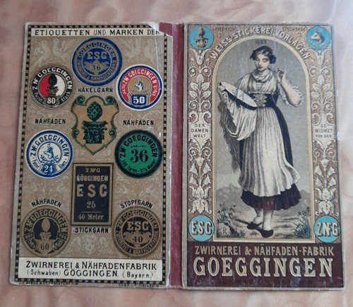 Twisting & Sewing Thread Factory Goeggingen 27 Plates, Loose in Illustr. OHlwd B
