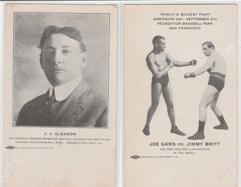 Joe Gans vs Jimmy Britt Boxing Match ,Frisco's Big Fight