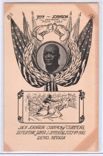 JACK JOHNSON JAMES JEFFRIES SOUVENIR POSTCARDOpens in a new window or tab