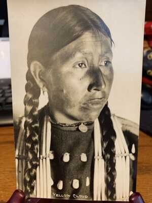 Antique Native American / Indian Real Photo Postcard / RPPC