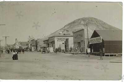 Ghost Town RPPC ~ Early Street Scene w/Saloons & Mines, RAWHIDE, NEVADA~ Mineral
