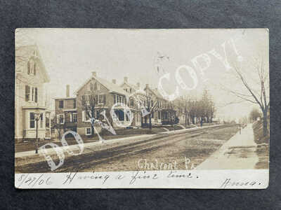 RPPC-Chalfont PA-Street View-Houses-Bucks County Pennsylvania-near Doylestown