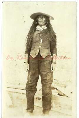 RPPC ~ Chiricahua Apache Indian c.1920, Southwestern USA ~ REAL PHOTO POSTCARD