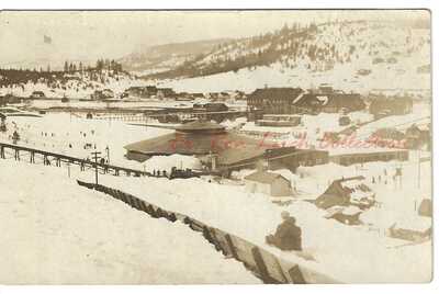 RPPC ~ Ice Palace w/Sledders c.1910 TRUCKEE, CALIFORNIA ~ Nevada County