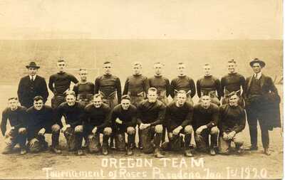 1920 RPPC Oregon Rose Bowl  Football Team - Tournament of Roses, Pasadena