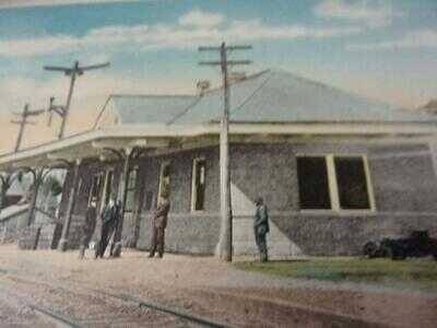 Old PC  C & O Railway Station  Scottsville Virginia  W E Burgess Scottsville Va.