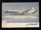 India Early Vintage Indian Airlines Corporation Airplane Picture Postcard