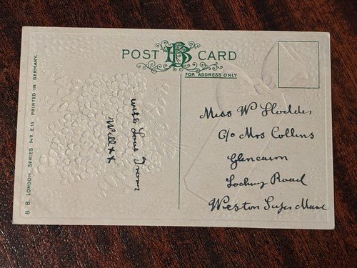 John W Gill - 1911 Signed Postcard - Titanic 2nd Class Victim