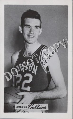 RPPC-Basketball-Basket Ball-NBA-Boston Celtics-Ed Macauley-1950-1956-Real Photo