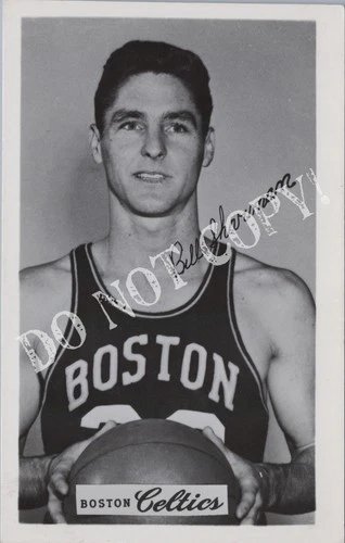 RPPC-Basketball-Basket Ball-NBA-Boston Celtics-Bill Sharman-1951-1961-Real Photo