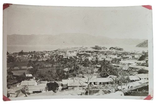 Postcard Panorama del Puerto de Acapulco, Gro. Mexico, RPPC Real Photo c1930s