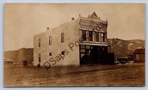 K65/ Magdalena New Mexico RPPC Postcard c1910 Pythian Hall Store 417