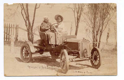 WESTERN AUSTRALIA Aboriginal Women in Ford Car -  Nixon Real Photo PC 1908