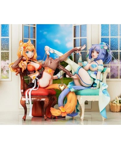 NEW Nekopara Maple & Cinnamon set 1/7 figure W/ postcard NATIVE